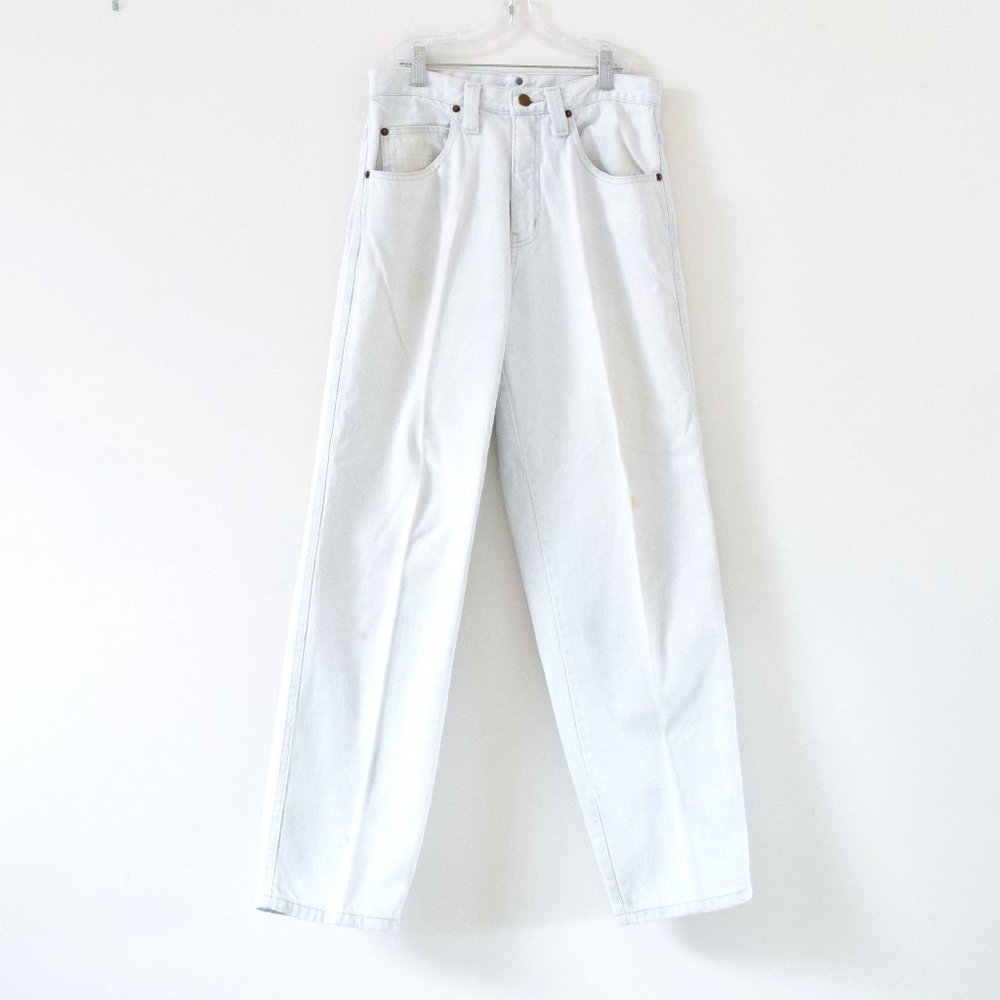 RALPH LAUREN Vintage White Wash Denim Mom Jeans | Size 30